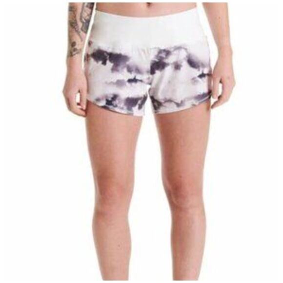 oiselle Pants - Oiselle Women's Roga Shorts Storm Cloud Black/White Size 6 Athletic Workout EUC